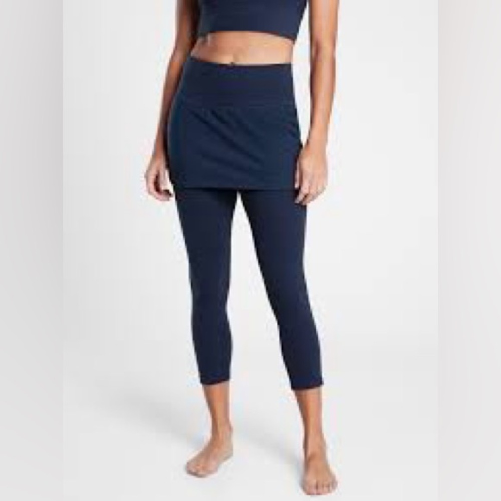 Athleta Navy Elation 2-in-1 Capri